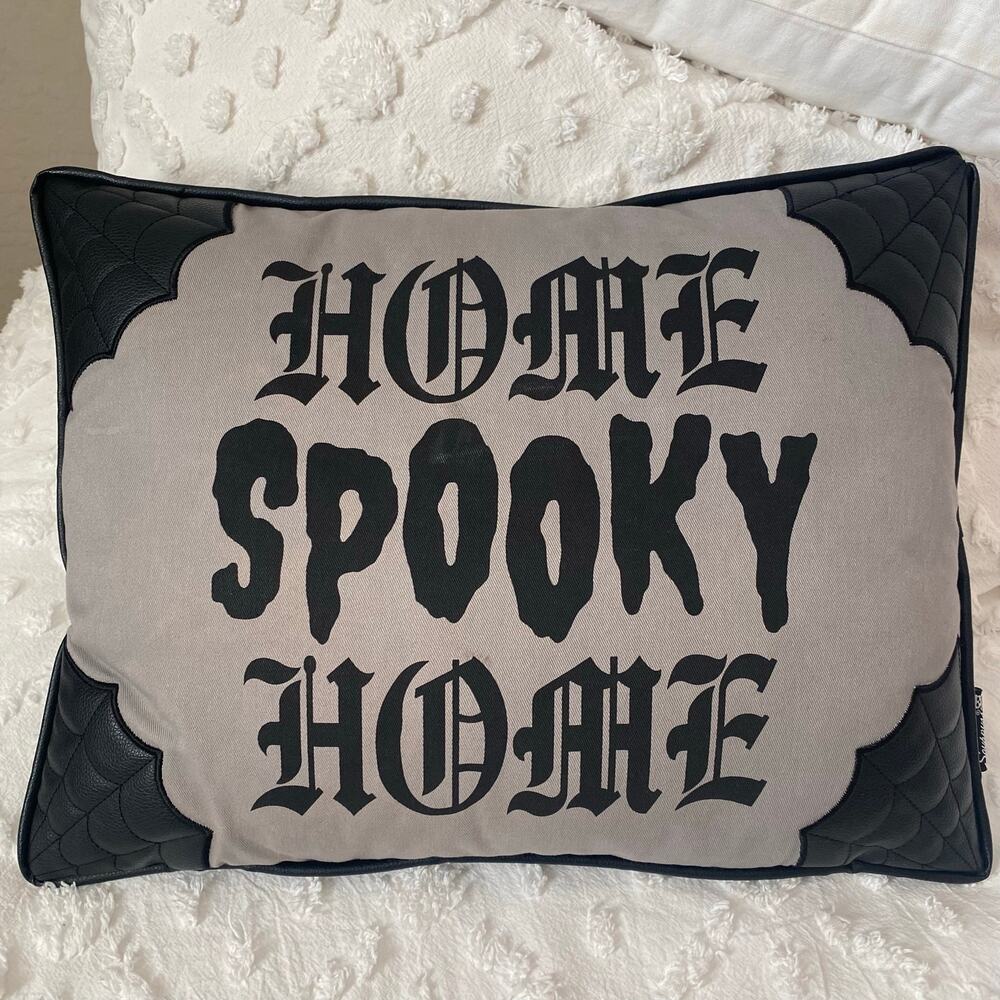 Sourpuss Home Spooky Home Throw Pillow Gothic Halloween Home Decor